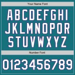 White-Purple Custom Baseball 3 Colors Authentic Arm Shapes Jersey Teal