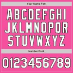 White-Green Arm Colors Pink Jersey Custom 3 Baseball Authentic Shapes