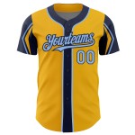 Arm Blue-Navy Authentic Colors Gold Jersey Shapes Light 3 Custom Baseball