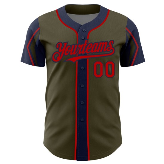 Arm Shapes Baseball Service Red-Navy Custom Authentic Salute To Jersey Colors Olive 3 Arm Shapes Baseball Service Red-Navy Custom Authentic Salute To Jersey Colors Olive 3