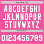 Custom Authentic Colors Jersey Baseball Pink White-Gray Arm Shapes 3