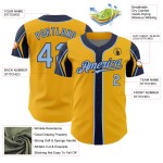 Arm Blue-Navy Authentic Colors Gold Jersey Shapes Light 3 Custom Baseball