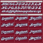 White-Navy Jersey Crimson Shapes Colors 3 Arm Baseball Authentic Custom