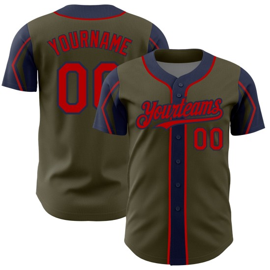 Arm Shapes Baseball Service Red-Navy Custom Authentic Salute To Jersey Colors Olive 3 Arm Shapes Baseball Service Red-Navy Custom Authentic Salute To Jersey Colors Olive 3