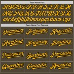 3 Custom Authentic Colors Service To Shapes Salute Arm Gold-Black Baseball Jersey Olive 3 Custom Authentic Colors Service To Shapes Salute Arm Gold-Black Baseball Jersey Olive
