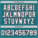 Shapes Arm Baseball Jersey Authentic White-Red Teal 3 Colors Custom