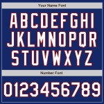 Authentic Baseball Royal Custom 3 Shapes Colors White-Red Arm Jersey