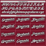 Arm Crimson Shapes White-Black Colors Custom Authentic Jersey 3 Baseball