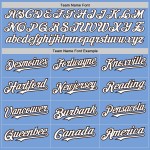 Arm Shapes 3 Blue Custom Jersey White-Brown Baseball Colors Light Authentic