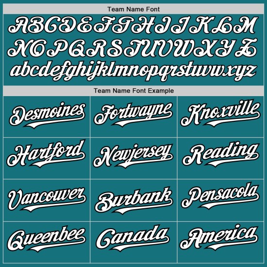 Colors Baseball Arm Shapes Jersey Authentic 3 Custom Teal White-Black