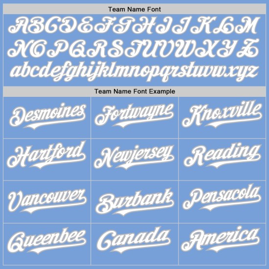 Authentic Baseball Colors Shapes Arm Light 3 Custom White-Gray Jersey Blue
