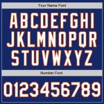 Authentic Jersey Shapes Baseball Royal Arm White-Orange Colors Custom 3
