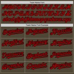 Arm 3 Shapes Baseball Salute Jersey Authentic To Red-Black Olive Colors Custom Service Arm 3 Shapes Baseball Salute Jersey Authentic To Red-Black Olive Colors Custom Service