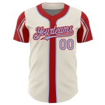 Arm Blue-Red 3 Authentic Colors Cream Light Shapes Baseball Custom Jersey Arm Blue-Red 3 Authentic Colors Cream Light Shapes Baseball Custom Jersey