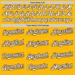 Baseball Gold White-Brown Arm Shapes Colors Jersey 3 Custom Authentic