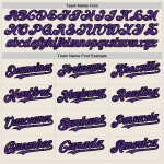Jersey Authentic Cream Purple-Black Colors Shapes Custom 3 Baseball Arm