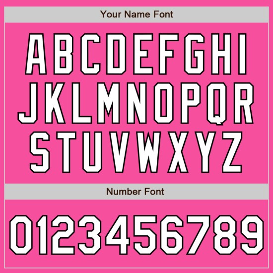Baseball Arm Authentic Jersey Custom Pink Colors 3 Shapes White-Black