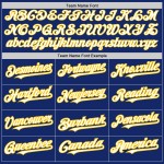 Shapes Baseball Colors Custom 3 Royal Authentic Arm Jersey White-Yellow