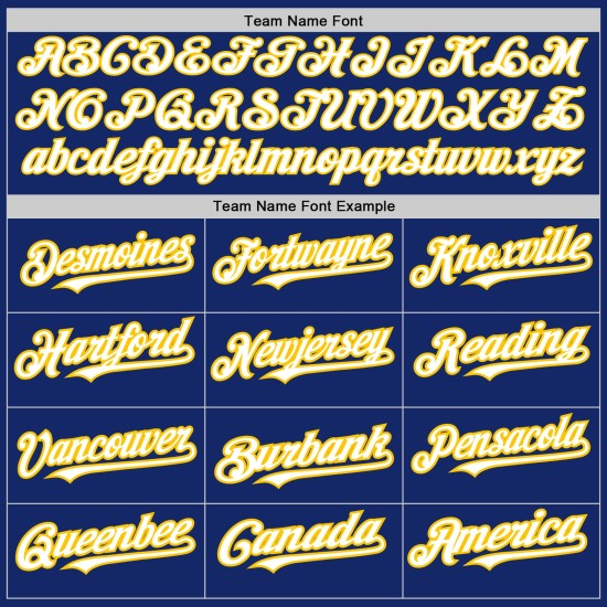 Shapes Baseball Colors Custom 3 Royal Authentic Arm Jersey White-Yellow