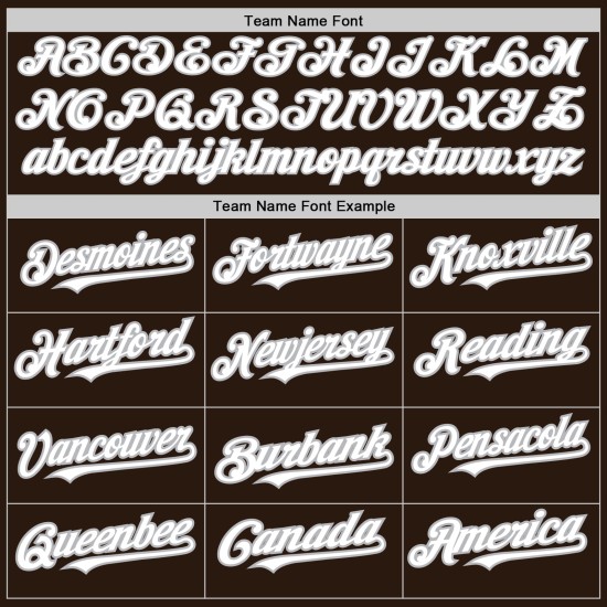 Shapes Authentic Jersey Custom Colors 3 Baseball Brown White-Gray Arm