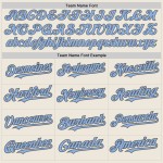 Light Blue-Steel Baseball Authentic Colors Cream Custom Jersey Gray Arm Shapes 3