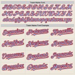 Arm Blue-Red 3 Authentic Colors Cream Light Shapes Baseball Custom Jersey Arm Blue-Red 3 Authentic Colors Cream Light Shapes Baseball Custom Jersey
