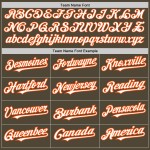 Salute Olive 3 Authentic To Service Colors Jersey White-Orange Arm Custom Shapes Baseball