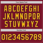 Crimson Arm Gold-Navy Custom Colors 3 Authentic Shapes Jersey Baseball
