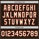Baseball Cream-Red Arm Custom Authentic Brown Jersey 3 Shapes Colors